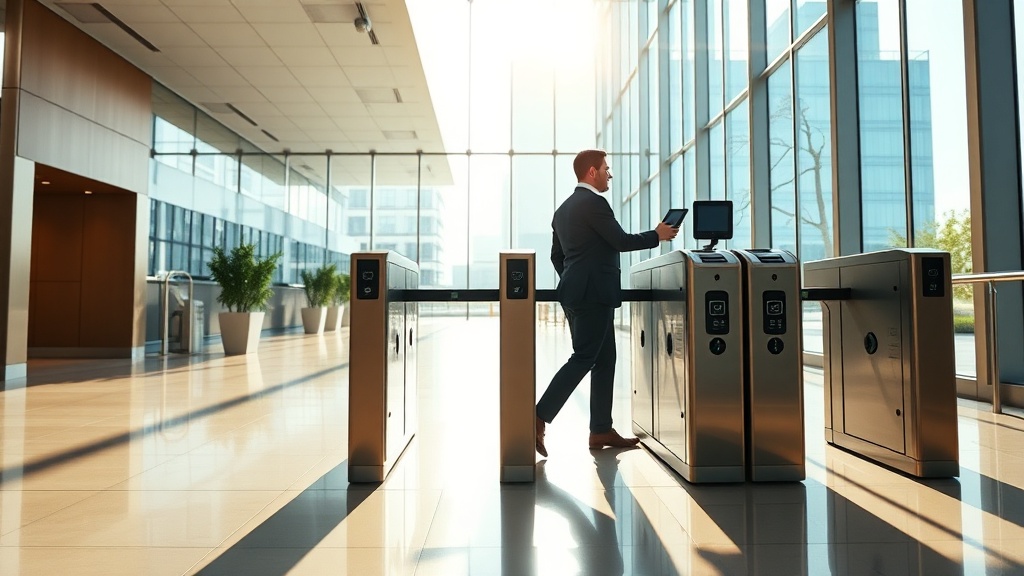 Vì sao lobby văn phòng cần turnstile và flap barrier?