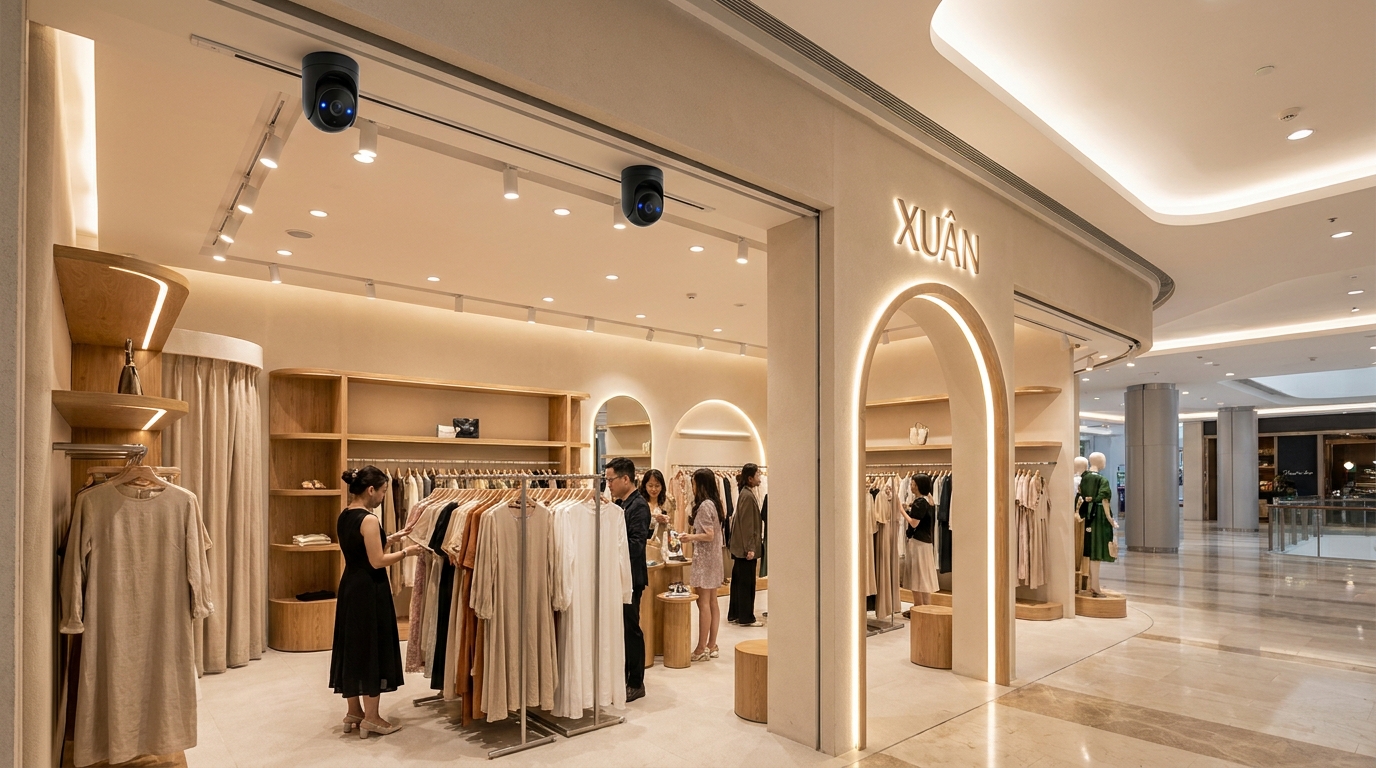 Case Study: Chuỗi thời trang 10 shop TTTM tăng 25% conversion nhờ camera AI