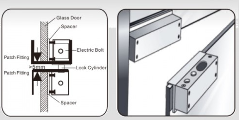 Bộ giá đỡ khóa chốt điện từ ZKTeco UBB-1 2