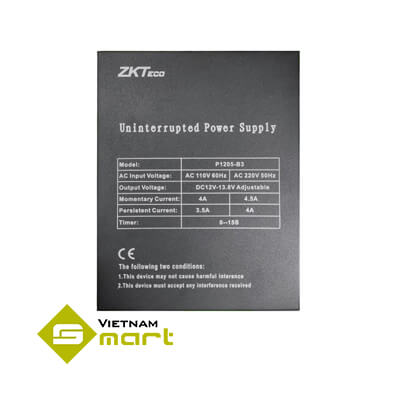 Bộ cấp nguồn lưu điện ZKTeco P1205-B3