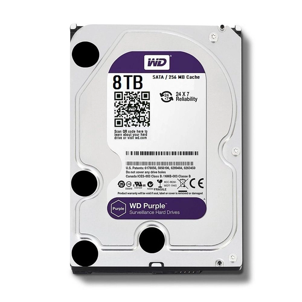Ổ cứng lắp trong Western Digital 8TB 3.5" SATA Purple WD85PURZ