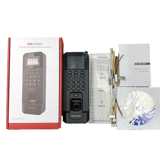 Máy chấm công vân tay màn hình LCD 2.4 inch Hikvision DS-K1T804BMF 5