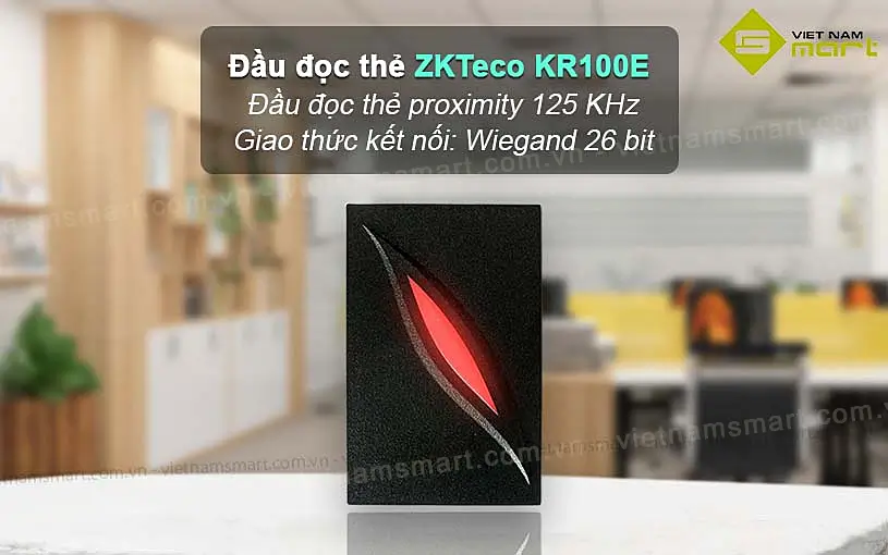 Đầu đọc thẻ cảm ứng ZKTeco KR100E