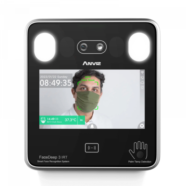 Anviz FaceDeep 5 IRT — Thiết bị nhận dạng khuôn mặt AI kèm đo thân nhiệt