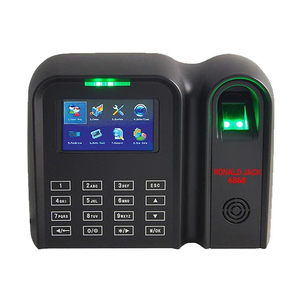 Máy chấm công vân tay 6868 — 3.000 vân tay, 10.000 thẻ, TFT 3 inch