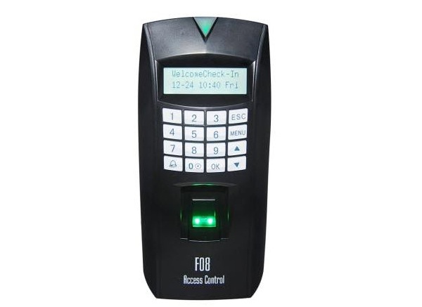 Máy chấm công vân tay F08 — 4000 vân tay, 10.000 thẻ, TCP/IP