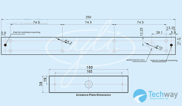 Khóa điện từ YM-280LED 4