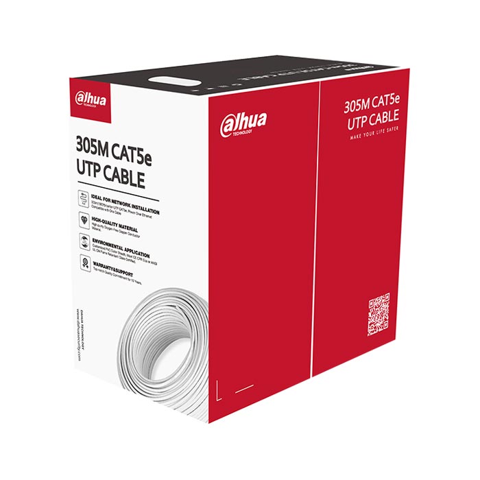 Dây cáp mạng UTP CAT5e Dahua DH-PFM920I-5EUN-m 305m (vỏ xám)