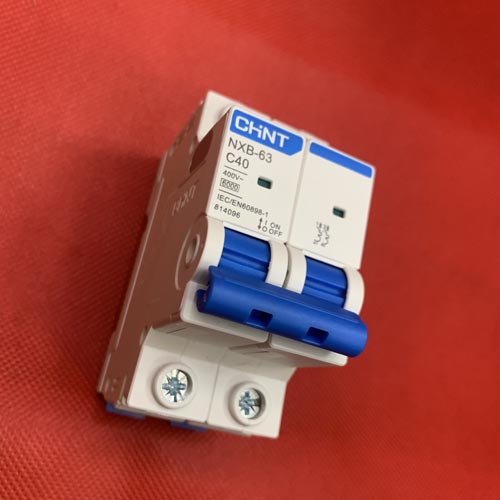 Cầu dao tự động MCB NXB-63 2P 6A 6kA – Chint – 814090 6