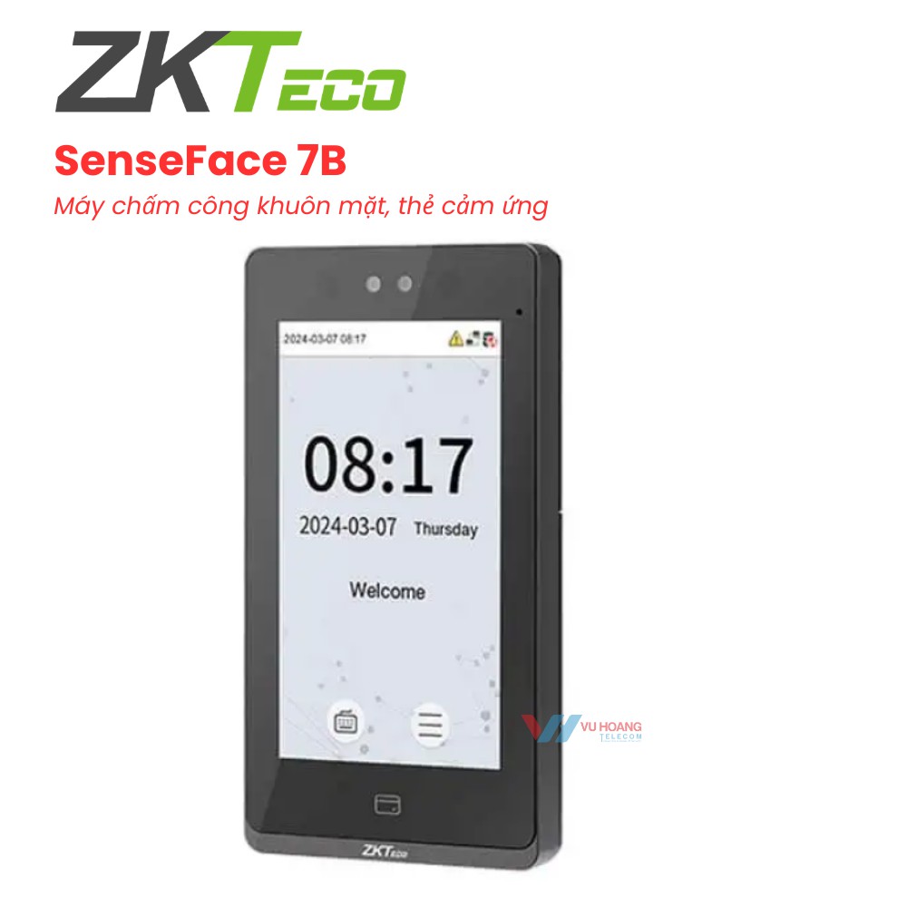 Máy chấm công khuôn mặt, vân tay, cảm ứng ZKTECO TFACEPRO1-P 4