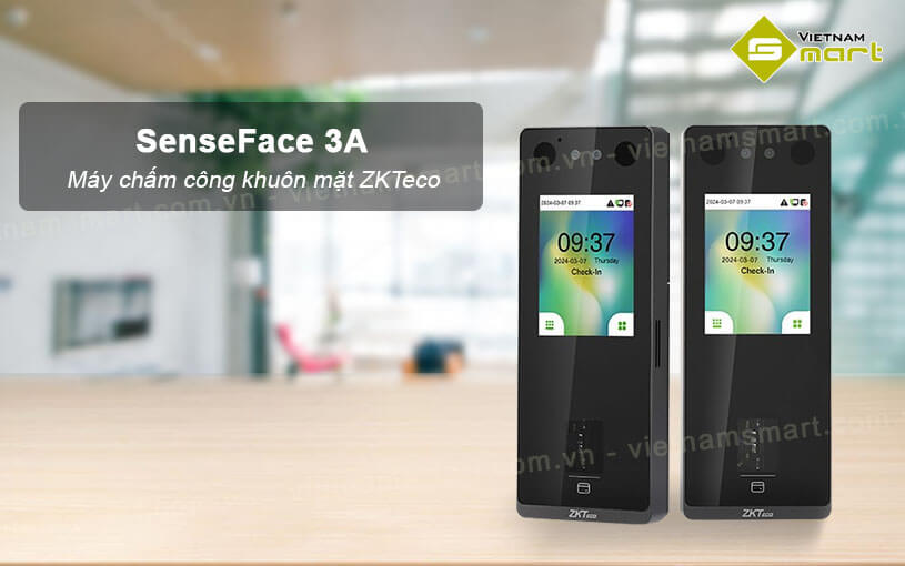 Máy chấm công khuôn mặt và cảm ứng ZKTeco SenseFace 3A 4
