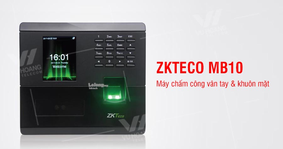Máy chấm công vân tay, khuôn mặt ZKTECO MB10 - ảnh 1