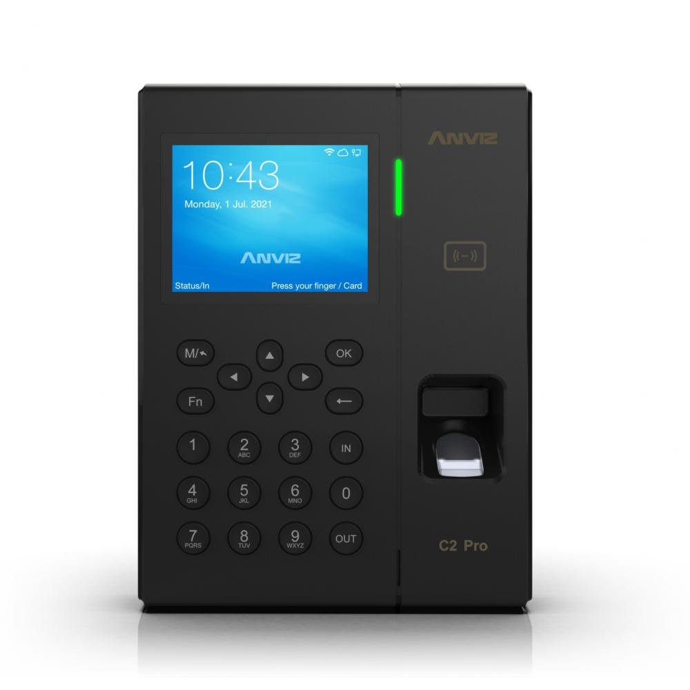 Anviz C2 Pro — Đầu đọc vân tay & thẻ kiểm soát ra vào, chấm công