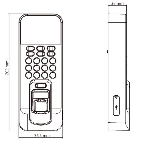 Máy chấm công vân tay HIKVISION MT18VM 3