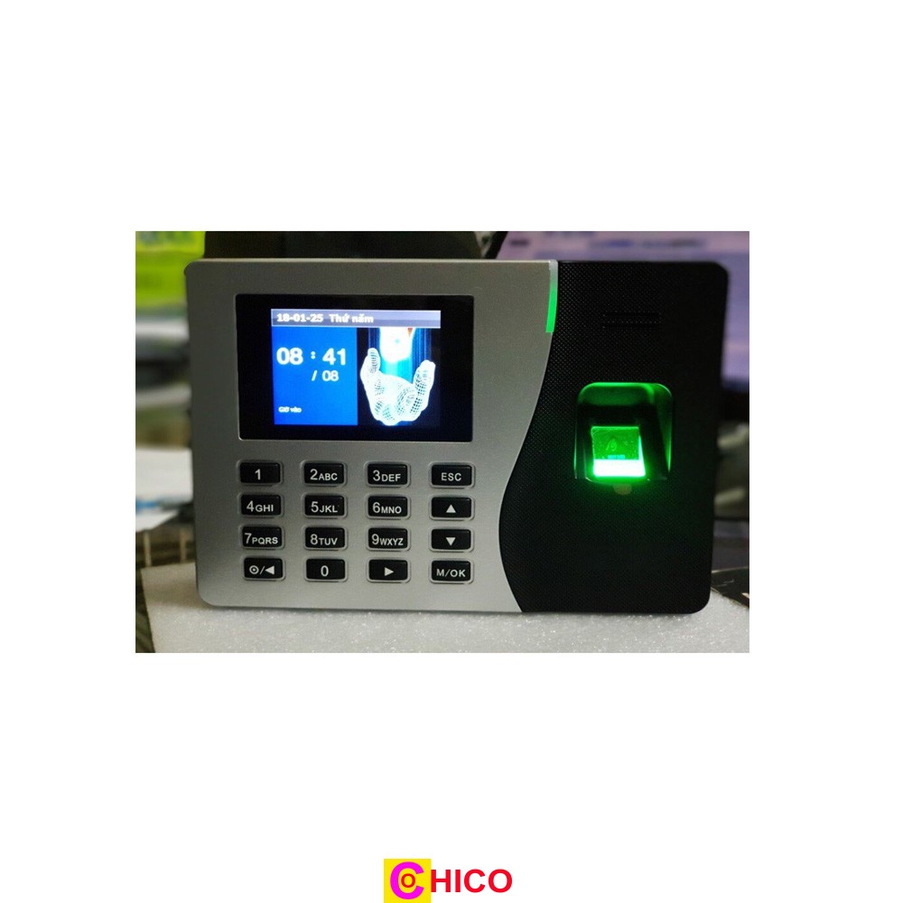 Máy chấm công vân tay thẻ cảm ứng KJTech KJ3400 FC EM/5K
