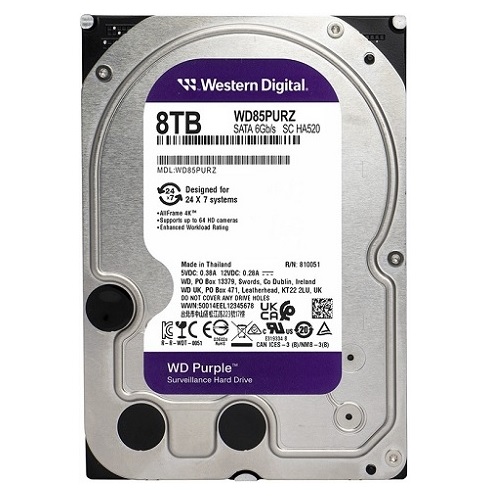 Ổ cứng lắp trong Western Digital 8TB 3.5 SATA Purple WD85PURZ - ảnh 2