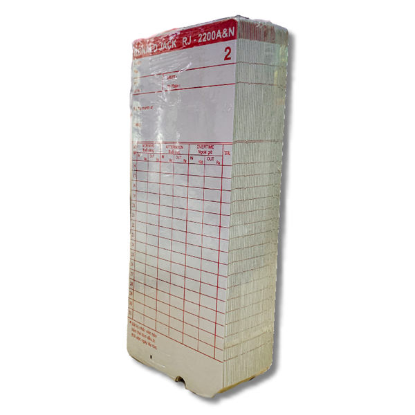 Paper Time Cards for Paper Card Time Attendance Machines