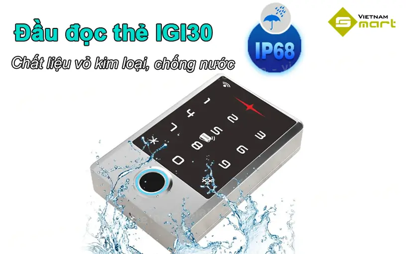 Thiết bị kiểm soát ra vào vân tay độc lập IGI30 3