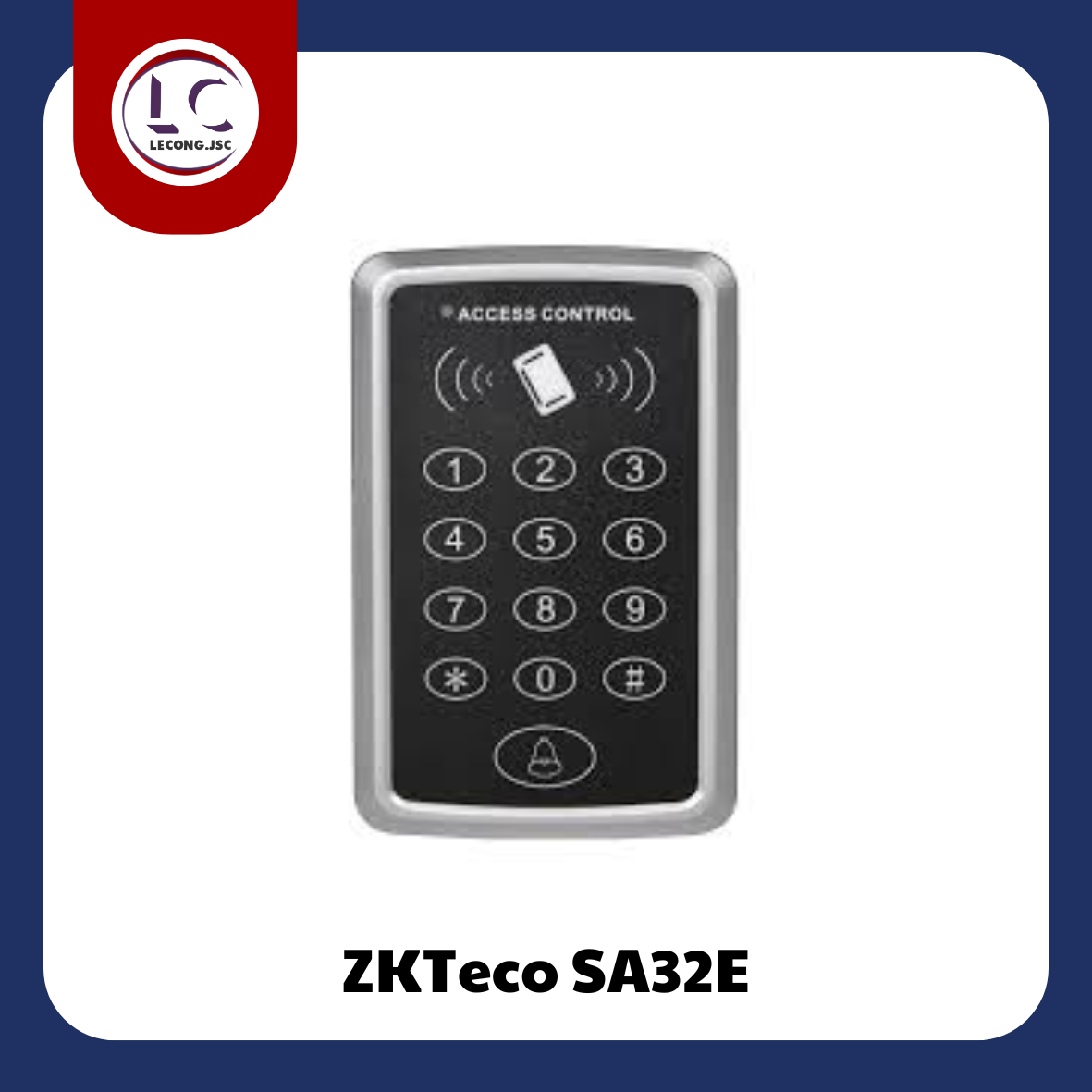 Đầu đọc kiểm soát ra vào bằng thẻ độc lập SA-32E, không kết nối máy tính 4