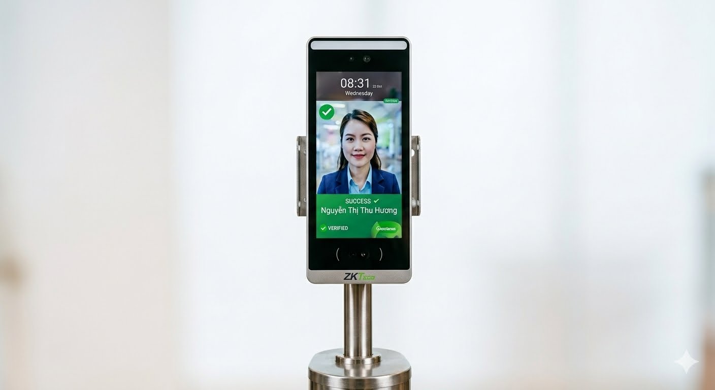 Máy Chấm Công Khuôn Mặt Và Vân Tay ZKTeco Nface 210A - ảnh 2
