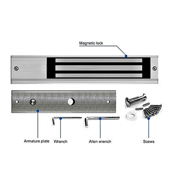 Khóa từ TM09 — Lực giữ 280kg (600lbs), nguồn 12V