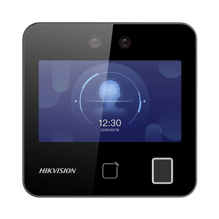 Máy chấm công khuôn mặt + vân tay + thẻ Mifare HIKVISION DS-K1T343MFWX