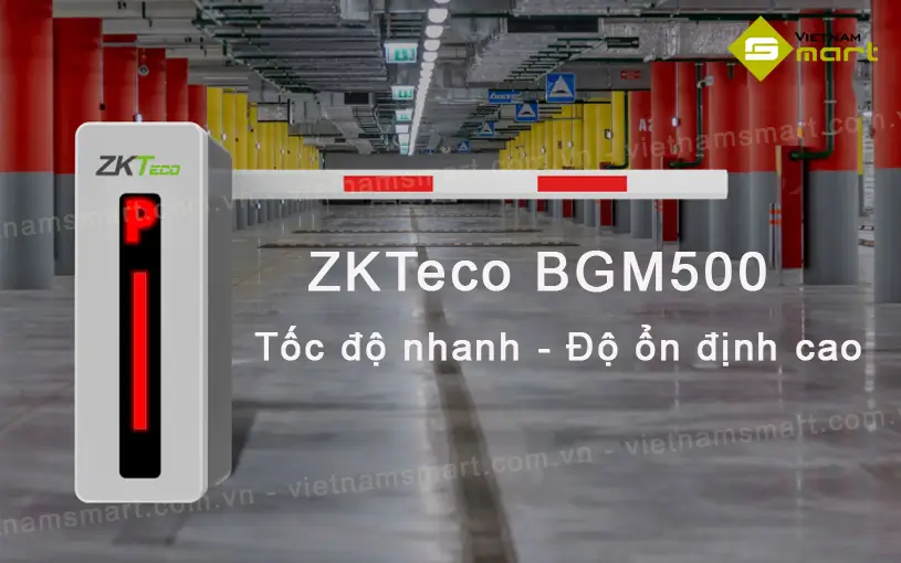 Barrier tự động ZKTeco BGM500 - Tay cần 4.5m, động cơ DC 24V brushless
