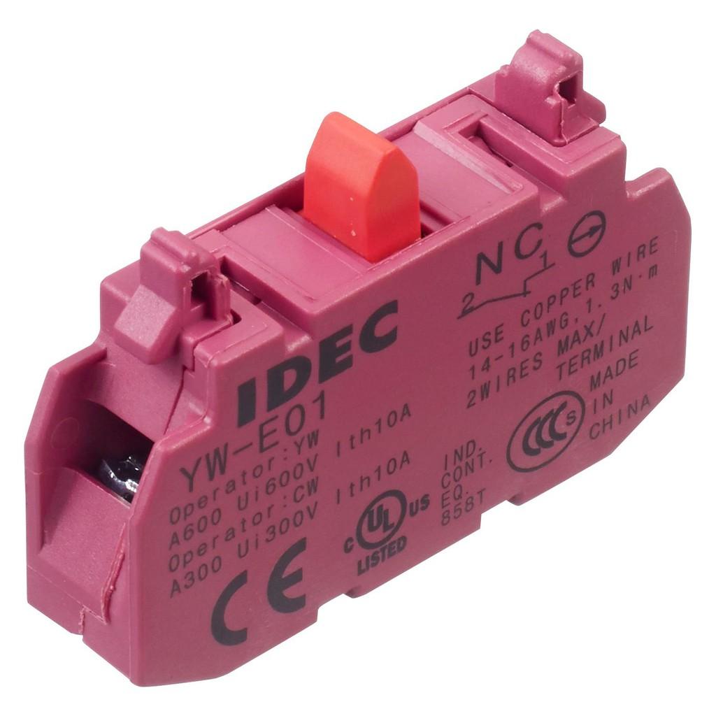 Tiếp điểm phụ IDEC YW-E01, SPST (1NC), đỏ 2