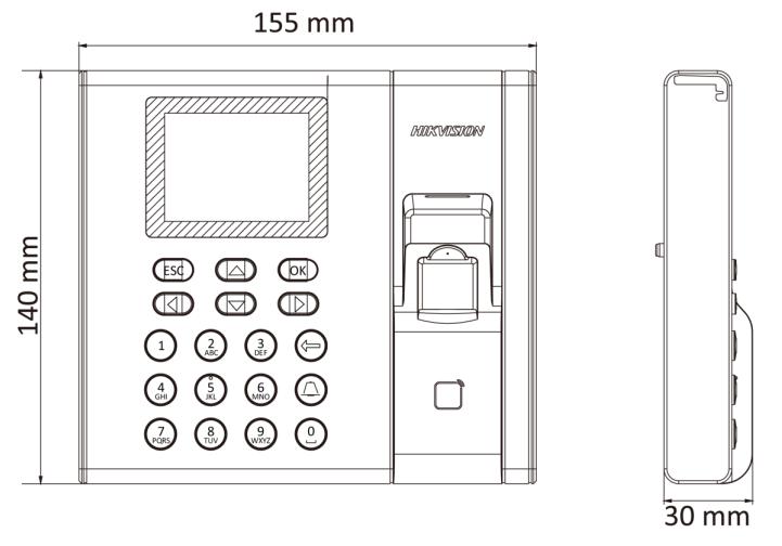 Máy chấm công vân tay HIKVISION MT100V 3