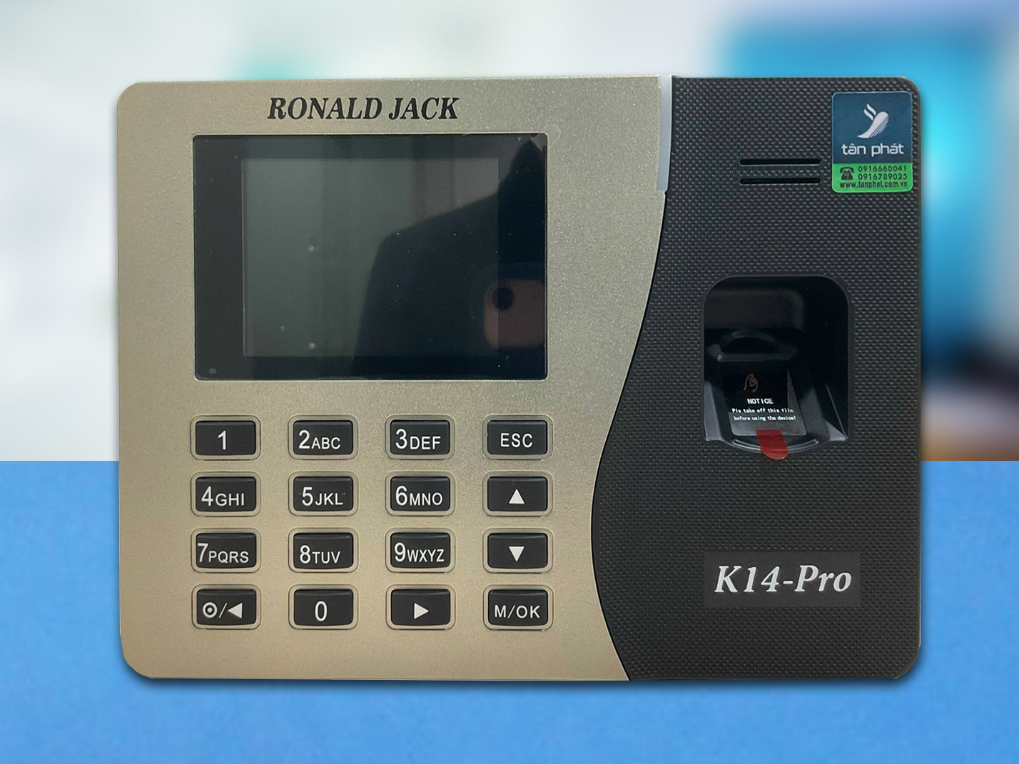 Máy chấm công vân tay, thẻ cảm ứng Ronald Jack K14 Pro - ảnh 4