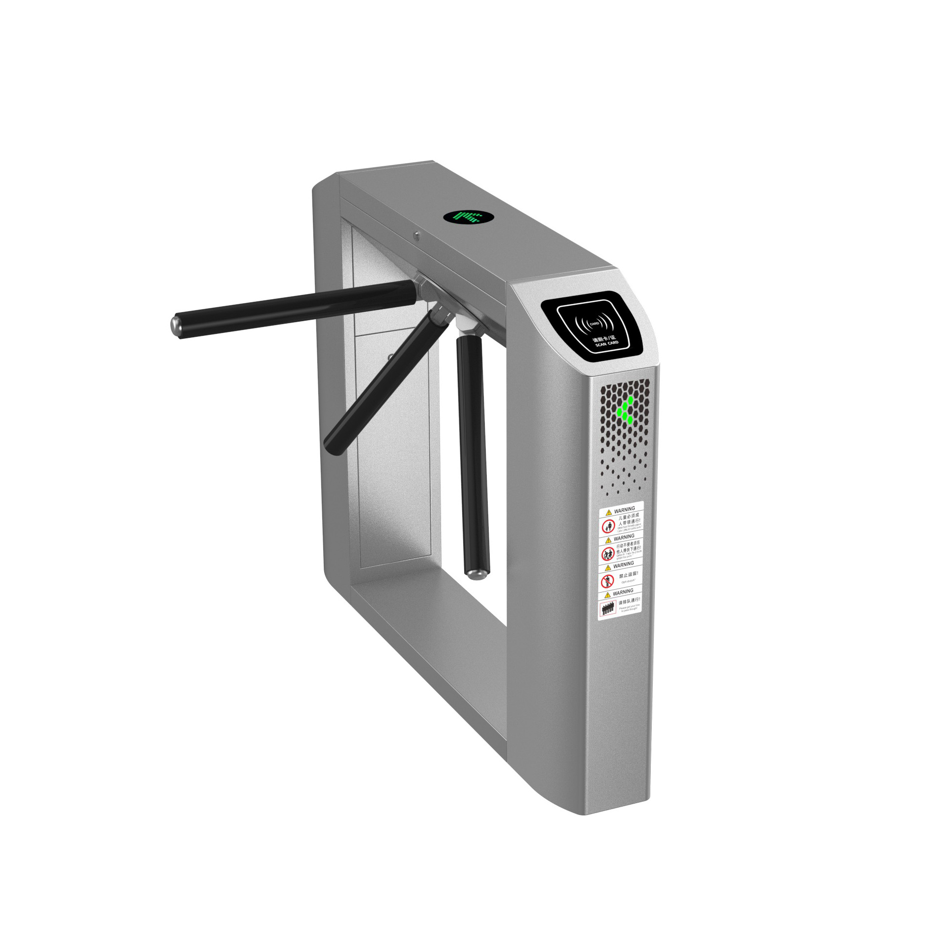 Kapaisi KPS-TD-3103 — Tripod Turnstile 3 càng đứng inox 304 cơ thủy lực