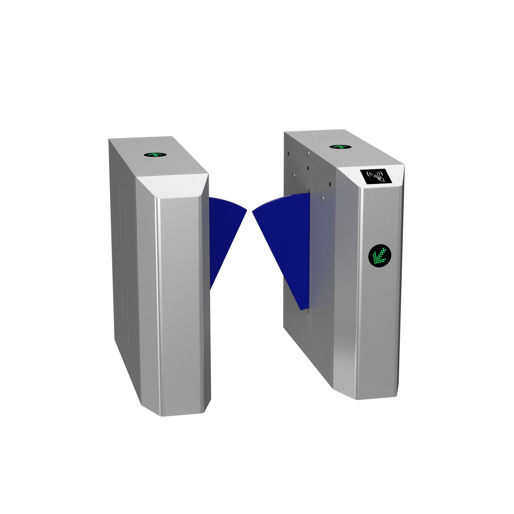 Kapaisi KPS-TD3204 — Waist-Height Wing Optical Turnstile Inox 304