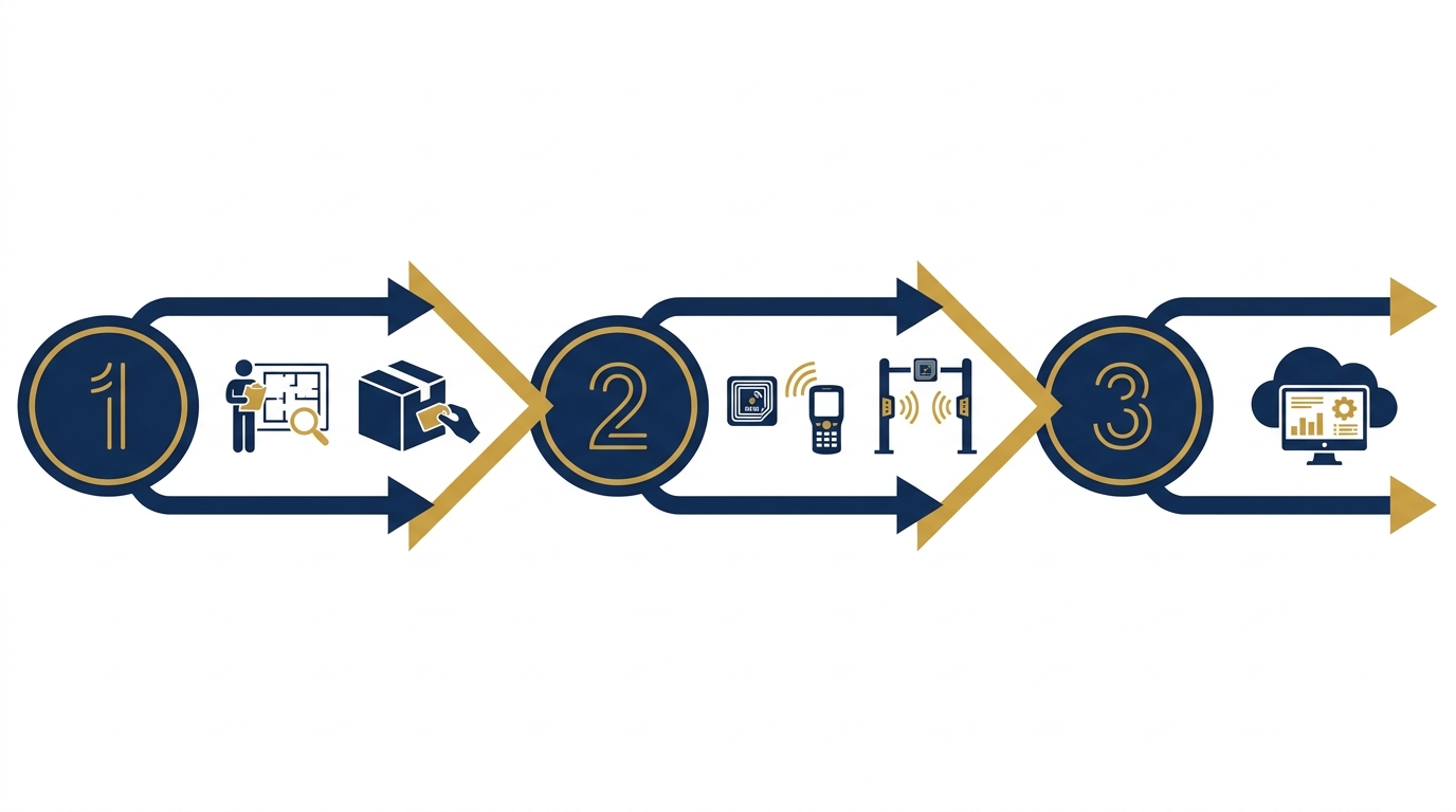 Giải pháp kiểm kê RFID hoạt động như thế nào?