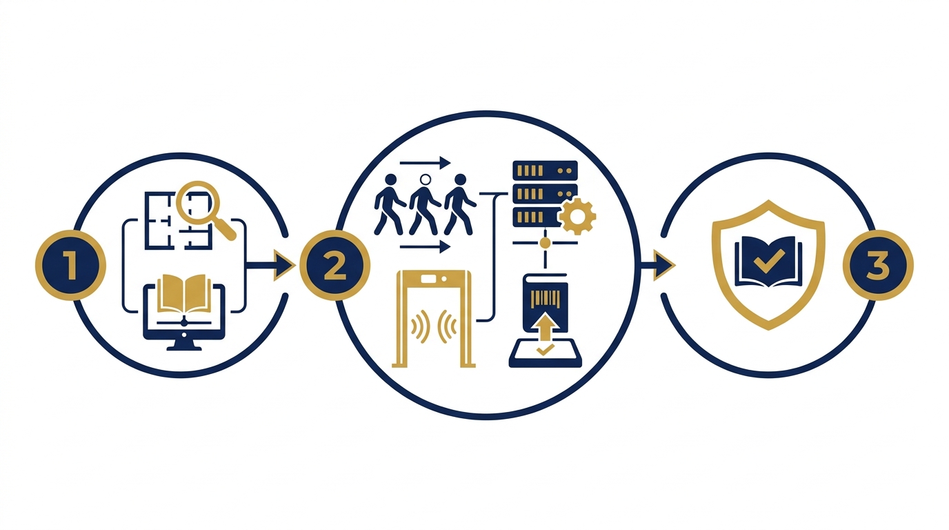 Giải pháp cổng an ninh thư viện RFID của Việt Đức Trí Group hoạt động như thế nào?