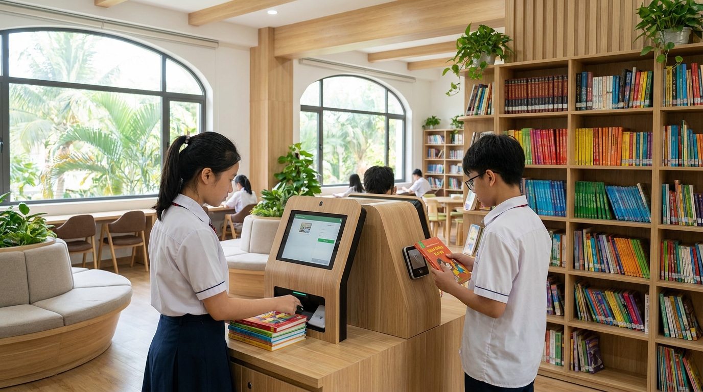 Phần mềm thư viện điện tử: Giải pháp mượn trả RFID không cần thủ thư