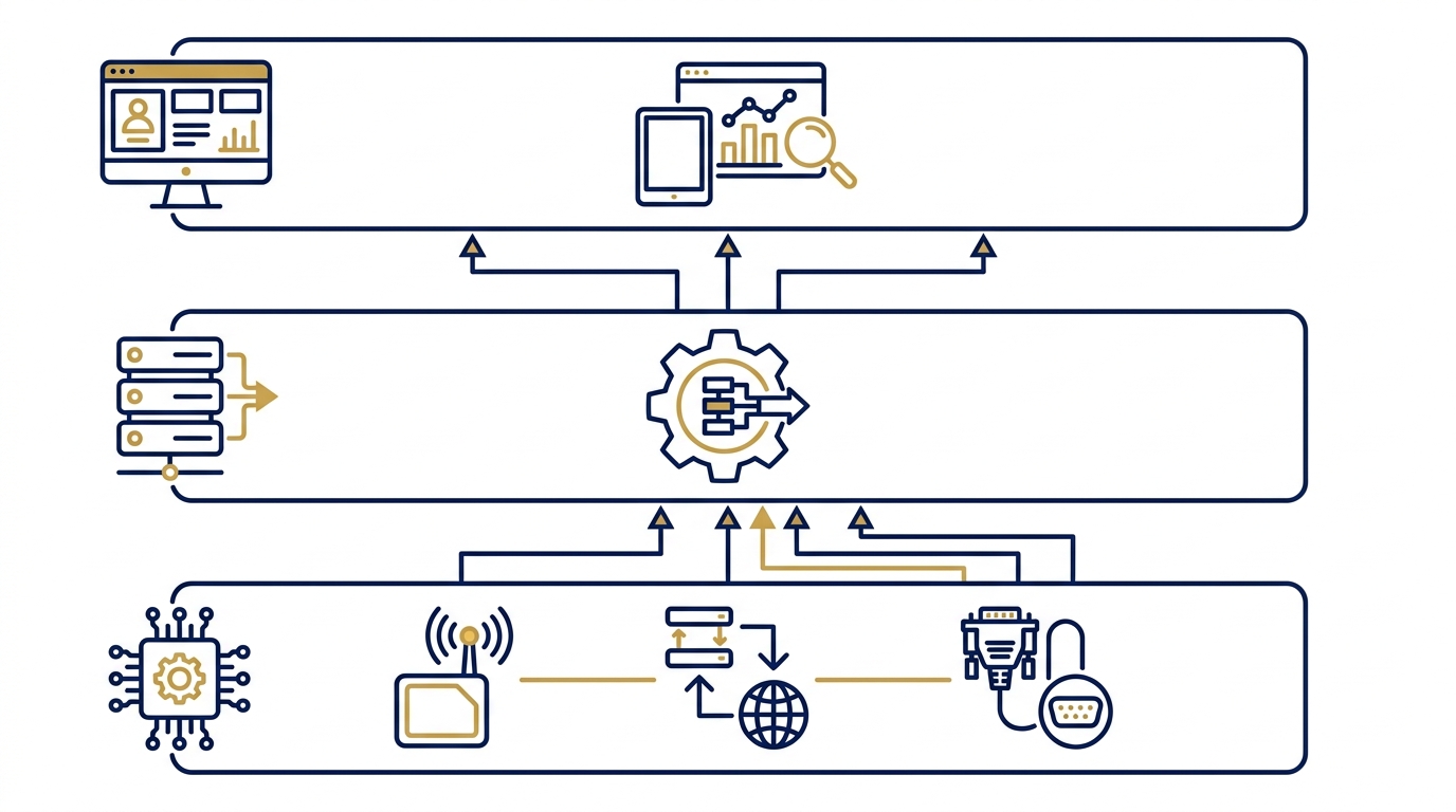 Kiến trúc hệ thống RFID Console gồm những thành phần nào?