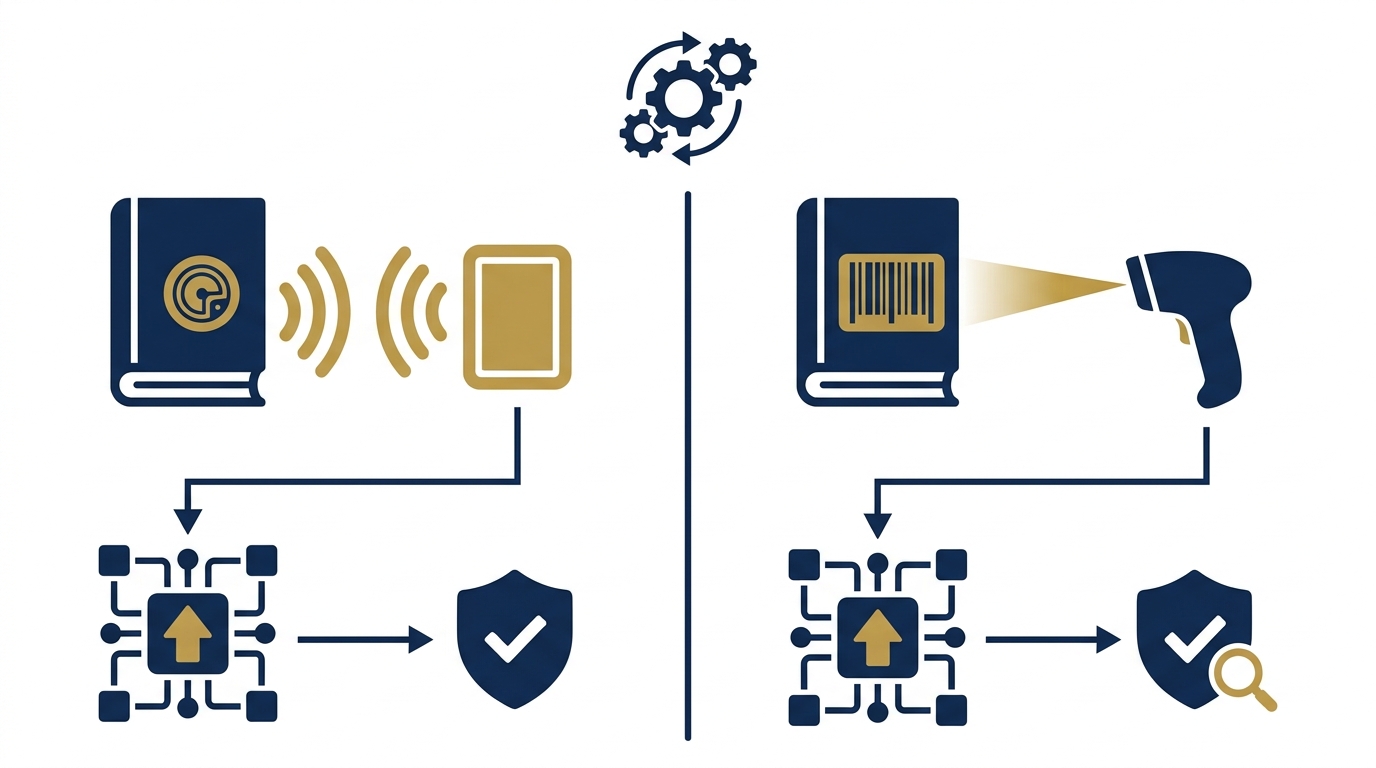 RFID và Barcode trong thư viện khác nhau như thế nào?