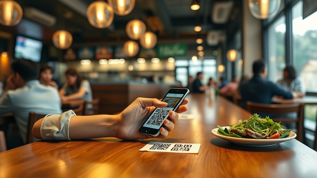 e-Menu QR cho nhà hàng cafe: Khách quét order tại bàn