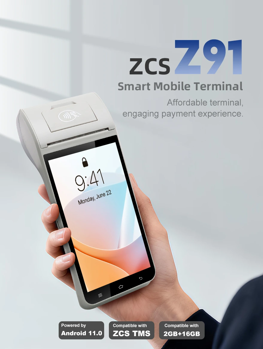 Máy POS di động Android Z91 (ODM) - Thiết bị đầu cuối thông minh — Việt POS 2