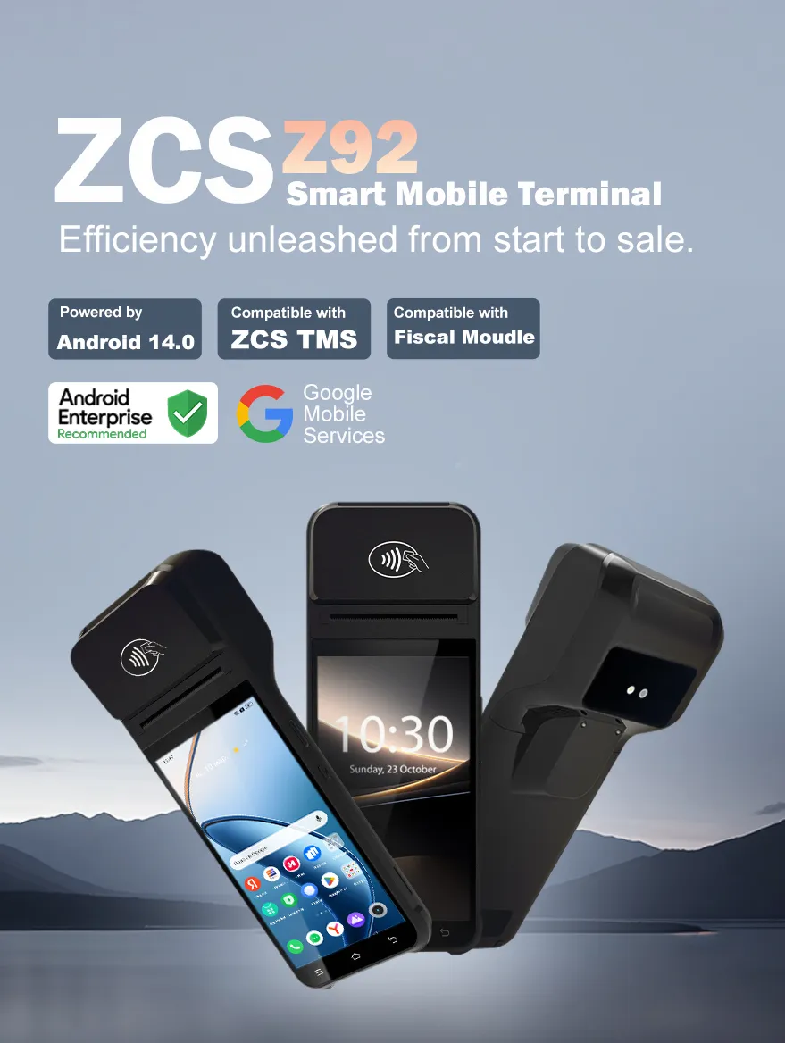 Thiết bị đầu cuối di động thông minh Z92F (ODM) - Máy POS Android 13 có máy in — Việt POS 2