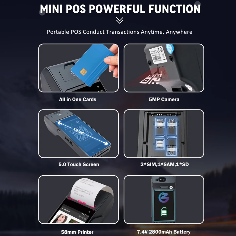 Máy POS thanh toán thông minh Z90 Android 4G — Việt POS 5