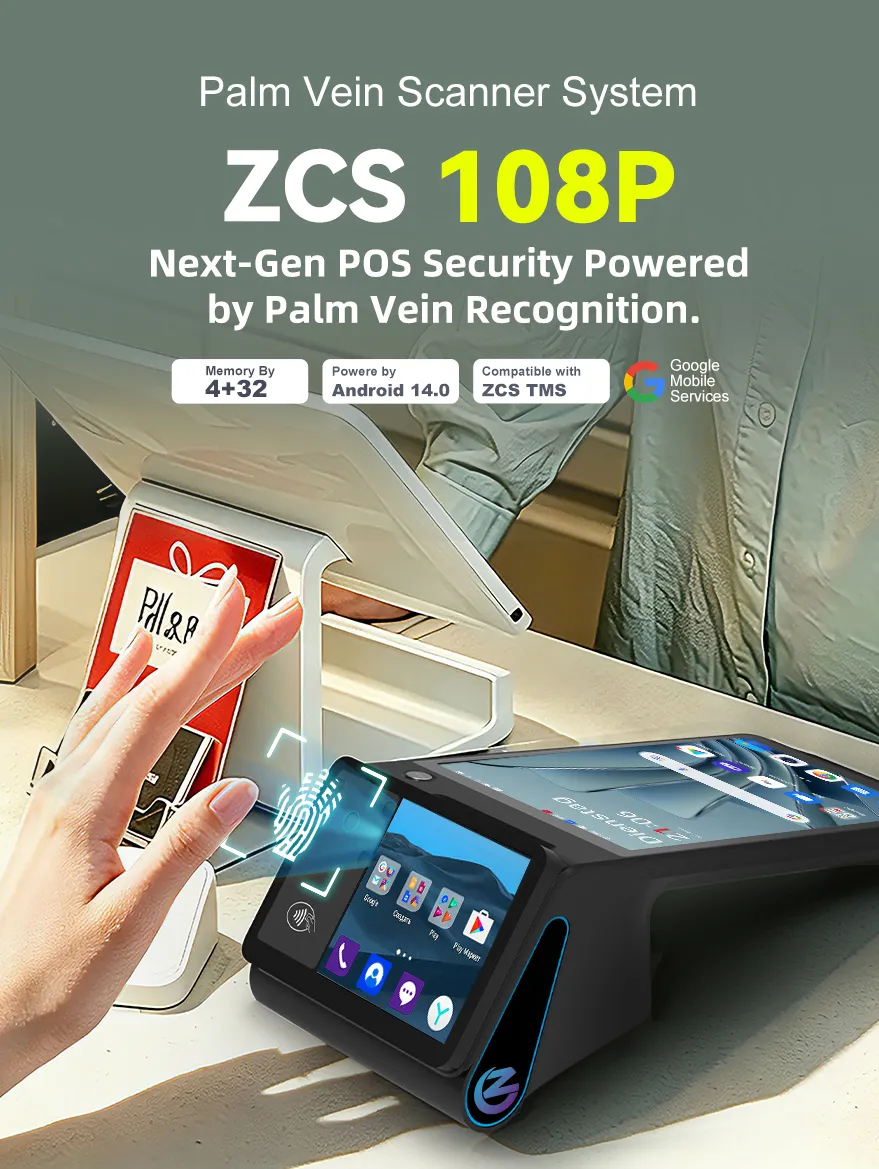 Đầu cuối tĩnh mạch lòng bàn tay Z108 - Thiết bị nhận dạng sinh trắc học 8 inch 2
