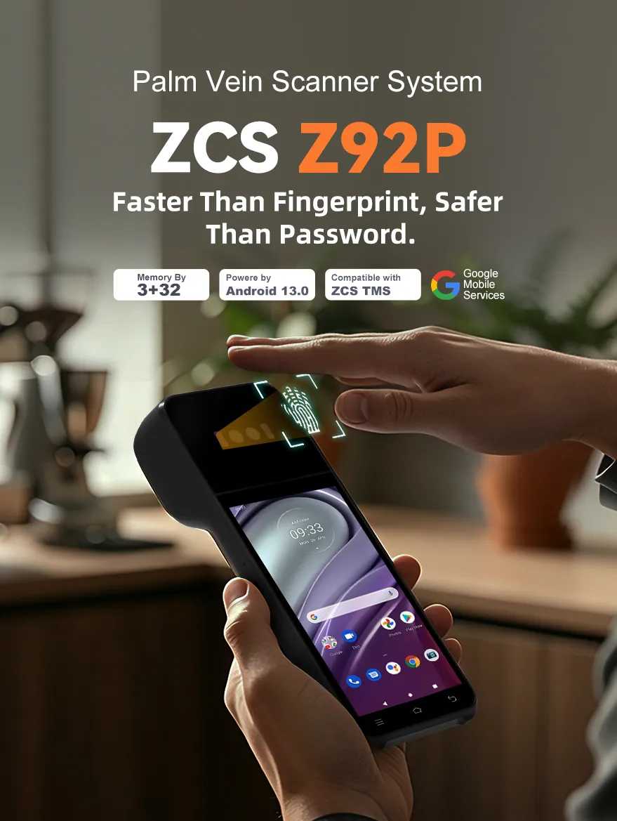 Máy quét vân tay Z92 POS - Thiết bị đầu cuối thông minh Android 2