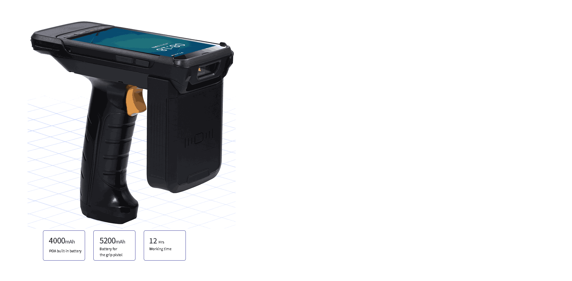 Đầu đọc RFID UHF cầm tay (PDA) Máy thu thập dữ liệu RFID UHF cầm tay iData 50 UH - ảnh 1