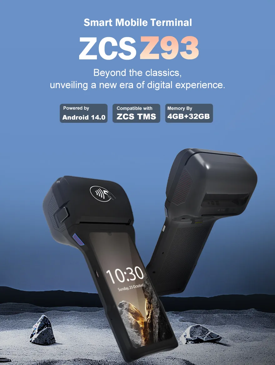 Thiết bị đầu cuối di động thông minh Z93 Android POS — Việt POS 2