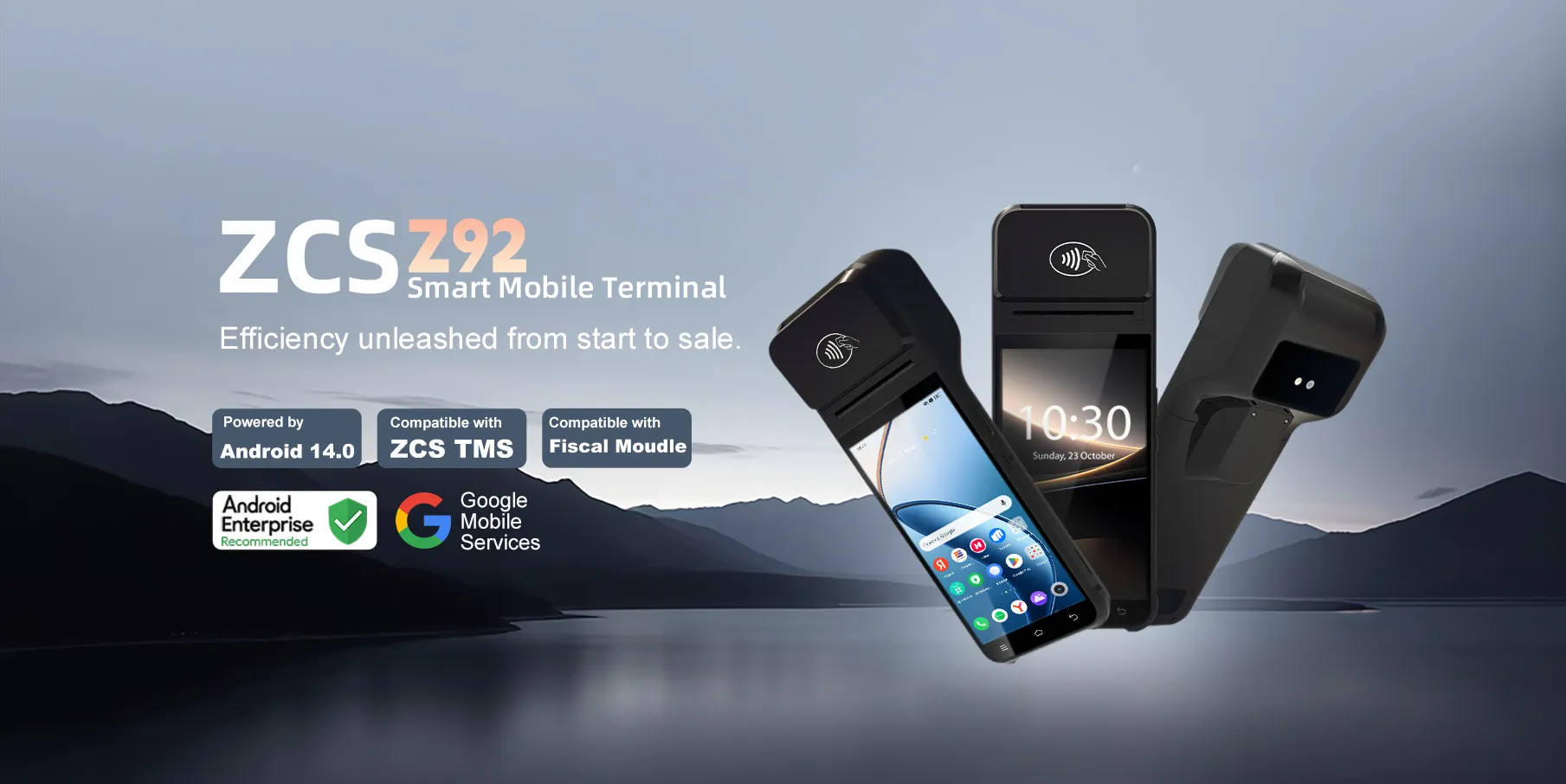 Thiết bị đầu cuối di động thông minh Z92S (ODM) - Máy POS Android 14.0 tích hợp máy in — Việt POS