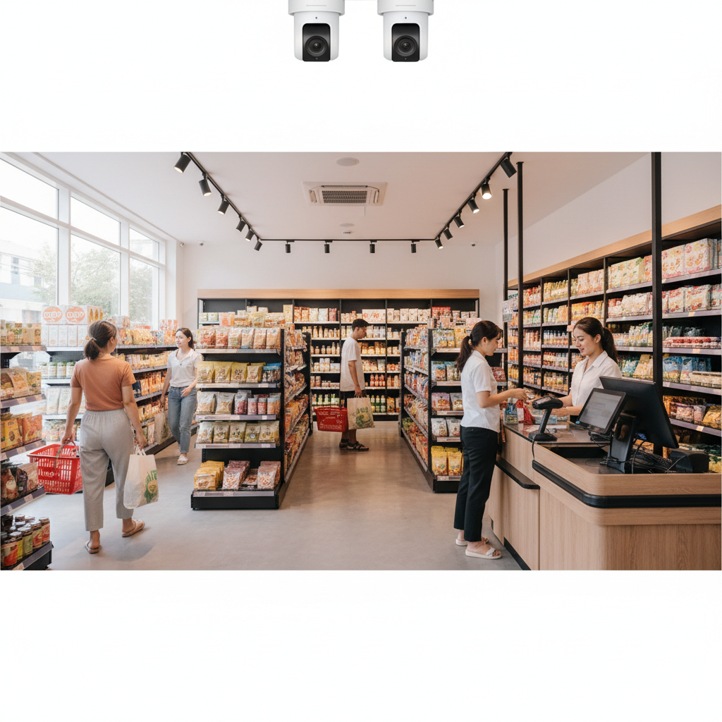 5 lợi ích khi dùng giải pháp Vision AI đếm người trong siêu thị mini