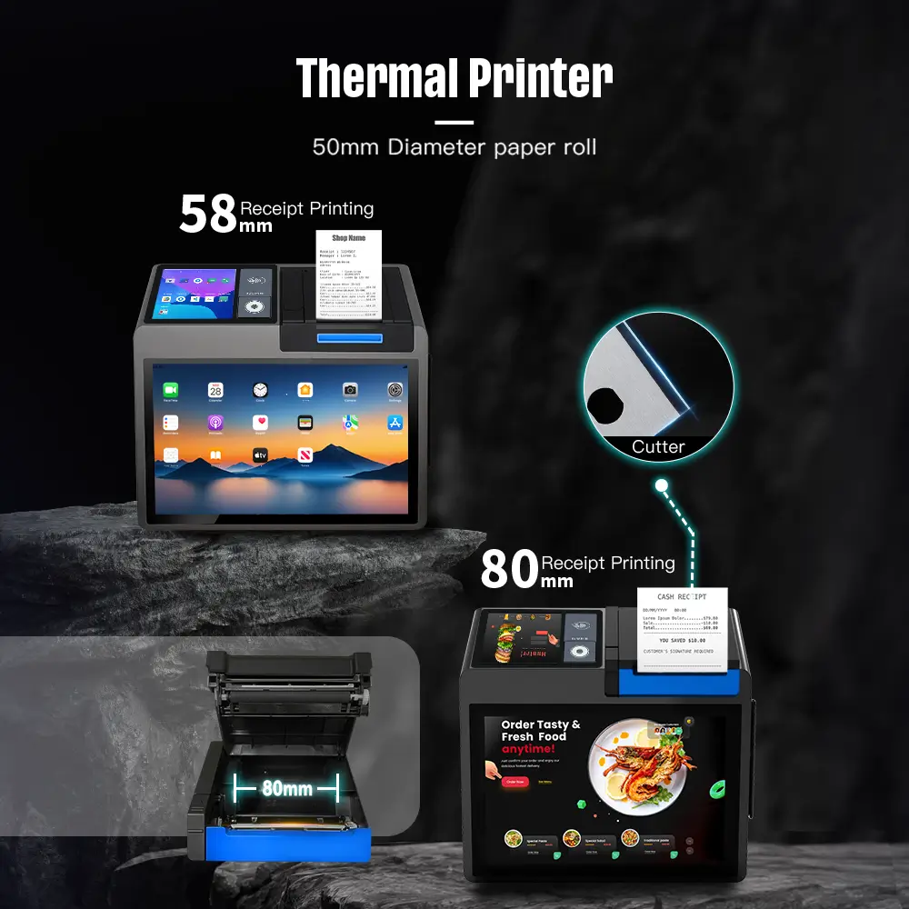 Máy POS để bàn Z100 - Hệ thống POS Android màn hình kép — Việt POS 4