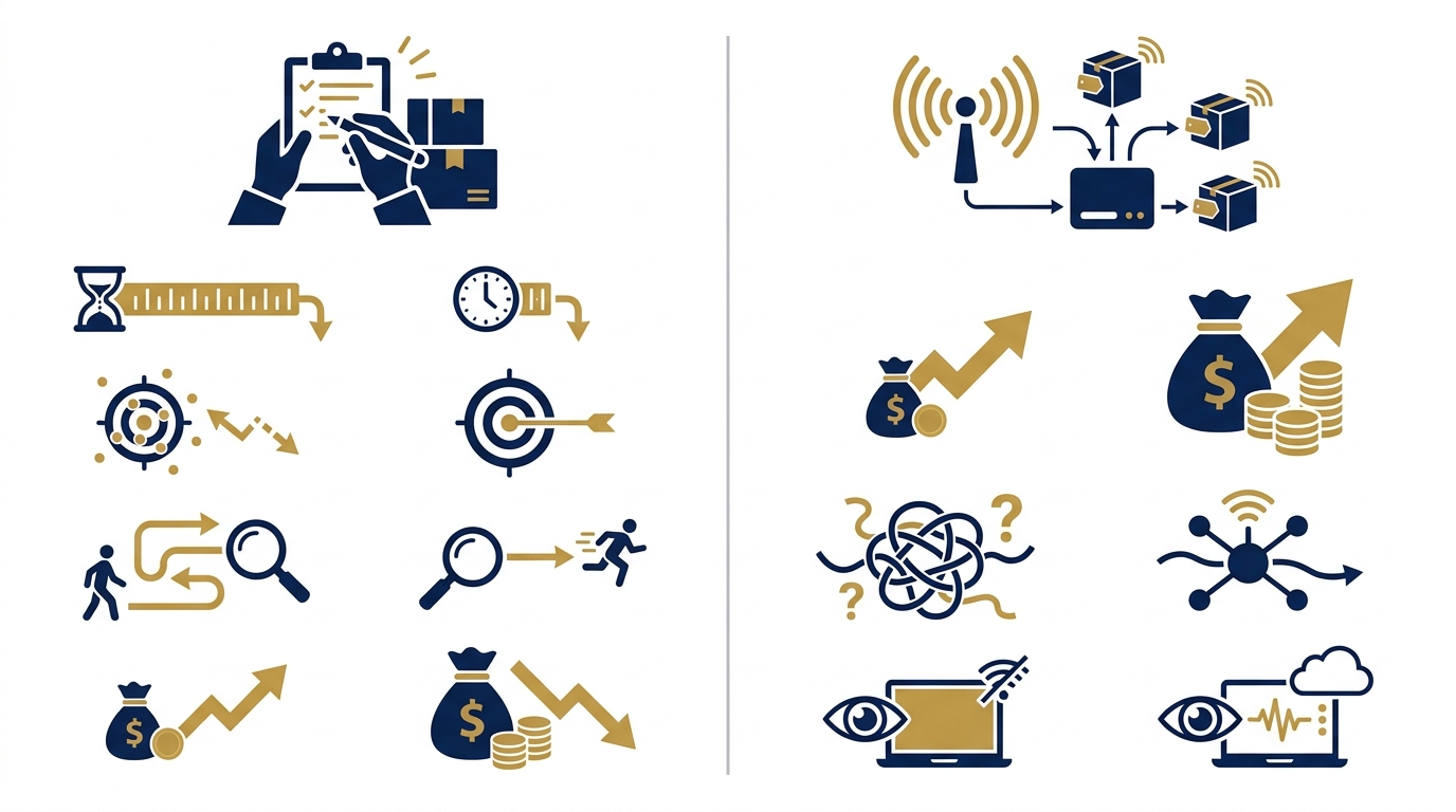 So sánh chi tiết: Thủ công vs RFID trên 6 tiêu chí