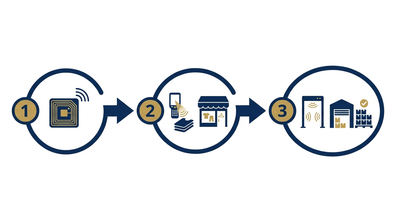 Lộ trình triển khai RFID cho chuỗi thời trang 3 giai đoạn